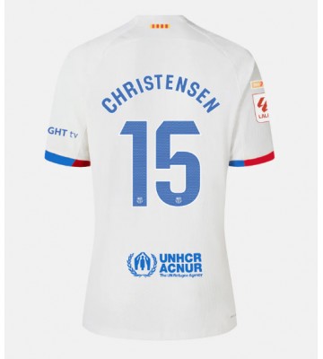 Barcelona Andreas Christensen #15 Udebanetrøje 2023-24 Kort ærmer